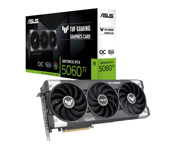 ASUS GeForce RTX 5060 Ti TUF Gaming OC 16GB GDDR7 DLSS5 - 1331406 - zdjęcie